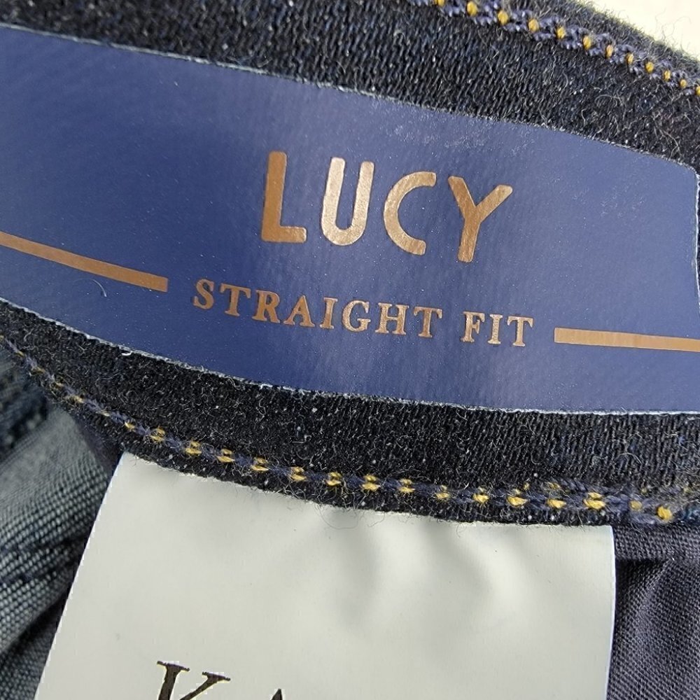 Kaos Italian NWT Women's 25 Straight Blue Jeans HIJBL027 RN# 145736 Flexible - Picture 11 of 16